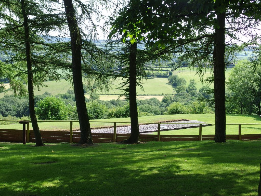 Clay Pigeon shooting over the valley